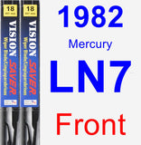 Front Wiper Blade Pack for 1982 Mercury LN7 - Vision Saver