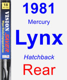 Rear Wiper Blade for 1981 Mercury Lynx - Vision Saver