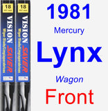 Front Wiper Blade Pack for 1981 Mercury Lynx - Vision Saver