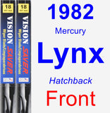 Front Wiper Blade Pack for 1982 Mercury Lynx - Vision Saver