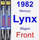 Front Wiper Blade Pack for 1982 Mercury Lynx - Vision Saver