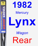 Rear Wiper Blade for 1982 Mercury Lynx - Vision Saver