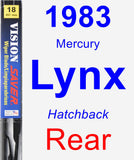 Rear Wiper Blade for 1983 Mercury Lynx - Vision Saver