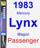 Passenger Wiper Blade for 1983 Mercury Lynx - Vision Saver