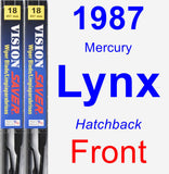 Front Wiper Blade Pack for 1987 Mercury Lynx - Vision Saver