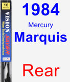 Rear Wiper Blade for 1984 Mercury Marquis - Vision Saver