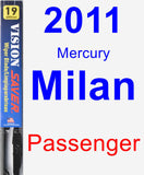 Passenger Wiper Blade for 2011 Mercury Milan - Vision Saver