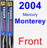 Front Wiper Blade Pack for 2004 Mercury Monterey - Vision Saver