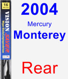 Rear Wiper Blade for 2004 Mercury Monterey - Vision Saver