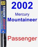 Passenger Wiper Blade for 2002 Mercury Mountaineer - Vision Saver