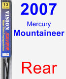 Rear Wiper Blade for 2007 Mercury Mountaineer - Vision Saver