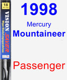 Passenger Wiper Blade for 1998 Mercury Mountaineer - Vision Saver