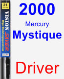 Driver Wiper Blade for 2000 Mercury Mystique - Vision Saver