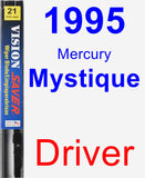 Driver Wiper Blade for 1995 Mercury Mystique - Vision Saver