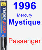 Passenger Wiper Blade for 1996 Mercury Mystique - Vision Saver