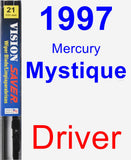 Driver Wiper Blade for 1997 Mercury Mystique - Vision Saver