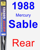 Rear Wiper Blade for 1988 Mercury Sable - Vision Saver