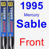 Front Wiper Blade Pack for 1995 Mercury Sable - Vision Saver