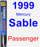 Passenger Wiper Blade for 1999 Mercury Sable - Vision Saver