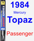 Passenger Wiper Blade for 1984 Mercury Topaz - Vision Saver