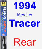 Rear Wiper Blade for 1994 Mercury Tracer - Vision Saver