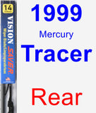 Rear Wiper Blade for 1999 Mercury Tracer - Vision Saver