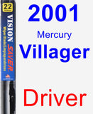 Driver Wiper Blade for 2001 Mercury Villager - Vision Saver