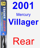 Rear Wiper Blade for 2001 Mercury Villager - Vision Saver