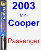 Passenger Wiper Blade for 2003 Mini Cooper - Vision Saver