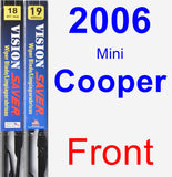 Front Wiper Blade Pack for 2006 Mini Cooper - Vision Saver