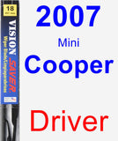 Driver Wiper Blade for 2007 Mini Cooper - Vision Saver