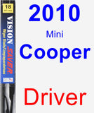 Driver Wiper Blade for 2010 Mini Cooper - Vision Saver