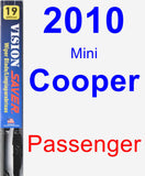 Passenger Wiper Blade for 2010 Mini Cooper - Vision Saver