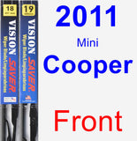 Front Wiper Blade Pack for 2011 Mini Cooper - Vision Saver