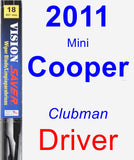 Driver Wiper Blade for 2011 Mini Cooper - Vision Saver