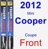 Front Wiper Blade Pack for 2012 Mini Cooper - Vision Saver