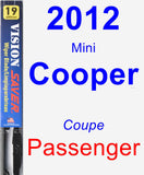 Passenger Wiper Blade for 2012 Mini Cooper - Vision Saver