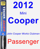 Passenger Wiper Blade for 2012 Mini Cooper - Vision Saver