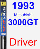 Driver Wiper Blade for 1993 Mitsubishi 3000GT - Vision Saver