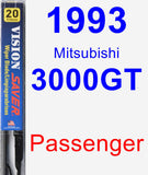 Passenger Wiper Blade for 1993 Mitsubishi 3000GT - Vision Saver