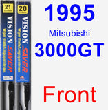 Front Wiper Blade Pack for 1995 Mitsubishi 3000GT - Vision Saver