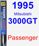 Passenger Wiper Blade for 1995 Mitsubishi 3000GT - Vision Saver