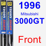 Front Wiper Blade Pack for 1996 Mitsubishi 3000GT - Vision Saver