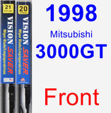 Front Wiper Blade Pack for 1998 Mitsubishi 3000GT - Vision Saver