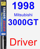 Driver Wiper Blade for 1998 Mitsubishi 3000GT - Vision Saver