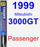 Passenger Wiper Blade for 1999 Mitsubishi 3000GT - Vision Saver