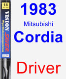 Driver Wiper Blade for 1983 Mitsubishi Cordia - Vision Saver