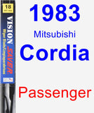 Passenger Wiper Blade for 1983 Mitsubishi Cordia - Vision Saver