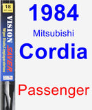 Passenger Wiper Blade for 1984 Mitsubishi Cordia - Vision Saver