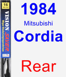 Rear Wiper Blade for 1984 Mitsubishi Cordia - Vision Saver